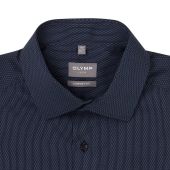Olymp Mens Big Size Dash Pattern Comfort Fit Non Iron Egyptian Cotton Formal Long Sleeve Shirt