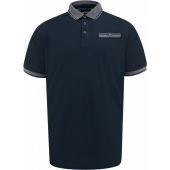 D555 Mens Big Size Contrast Collar Cotton Polo