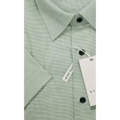 Eterna Mens Big Size Comfort Fit Micro Check Cotton Formal Short Sleeve Shirt
