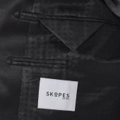 Skopes Mens Big Size Black Paisley Evening Jacket