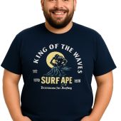 Ed Baxter Mens Big Size Surf Ape Print TShirt
