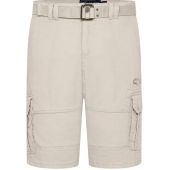 Kam Mens Big Size Belted Cargo Stretch Short