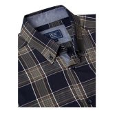 Douglas+Grahame Mens Big Size Big Check Button Down Collar Casual Long Sleeve Shirt