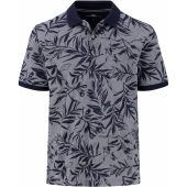 Fynch Hatton Mens Big Size Leaf Design Polo Shirt