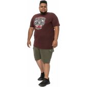 D555 Mens Big Size Gas Monkey Cotton Crew Neck Print T Shirt