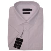 Double Two Short Sleeve Plain Formal Shirt