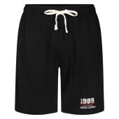 Ed Baxter Mens Big Size Cotton Varsity Lounge Short With Elastic and Drawstring Waistband