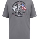 D555 Mens Big Size Gas Monkey Garage Crew Neck T Shirt