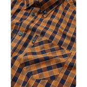 Ben Sherman Mens Big Size Button Down Collar Cotton Check Shirt