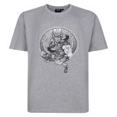 Espionage Mens Big Size Viking Print Crew Neck T Shirt