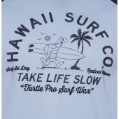 Kam Mens Big Size Crew Neck Hawaii Surf Print Raglan Sleeve TShirt