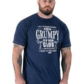 D555 Mens Big Size Grumpy Old Man Printed Crew Neck T-Shirt