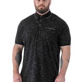 D555 Mens Big Size Polo With Contrast Collar And Cuff With Chest Pocket