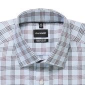 Olymp Mens Big Size Comfort Fit Woven Check Non Iron Formal Long Sleeve Shirt