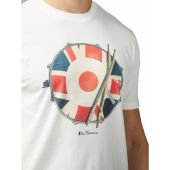 Ben Sherman Mens Big Size Snare Target Print Cotton Crew Neck T Shirt