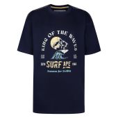 Ed Baxter Mens Big Size Surf Ape Print TShirt