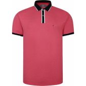 Peter Gribby Mens Big Size Soft Touch Cotton Polo With Contrast Collar And Cuff Trim