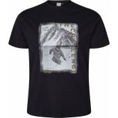 NORTH 56°4 Mens Big Size The Challenge Ski Print Cotton Crew Neck T Shirt