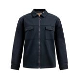 D555 Mens Big Size Zip Front Overshirt