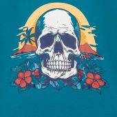 Espionage Mens Big Size Skull Island Print Crew Neck T Shirt