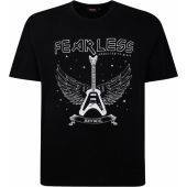 Espionage Mens Big Size Heavy Metal Guitar Print T Shirt