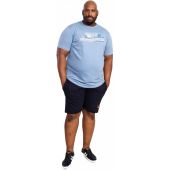 Mens Big Size Duke NORFOLK-D555 Official Coca-Cola Beach Scene Printed T-Shirt