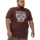 D555 Mens Big Size Gas Monkey Cotton Crew Neck Print T Shirt