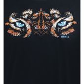 D555 Mens Big Size Tiger Eyes Print Crew Neck Cotton T Shirt