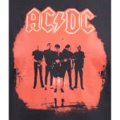D555 Mens Big Size AC DC Print Cotton Crew Neck T Shirt