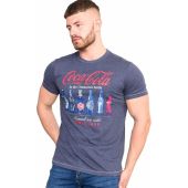 Duke Mens Big Size Bottles Coca Cola Print Cotton Crew Neck T Shirt
