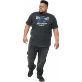 D555 Mens Big Size Official Star Wars Management Consulting Printed T-Shirt