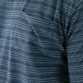 D555 Mens Big Size Waffle Stripe Cotton Crew Neck T Shirt