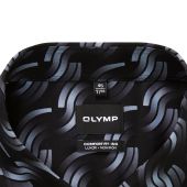 Olymp Mens Big Size Fashion Curve Print Shirt
