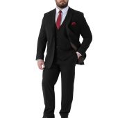 D555 Mens Big Size Plain Stretch Suit Jacket