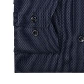 Olymp Mens Big Size Dash Pattern Comfort Fit Non Iron Egyptian Cotton Formal Long Sleeve Shirt