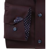 Olymp Mens Big Size Comfort Fit Cotton Micro Basket Weave Pattern Non Iron Formal Long Sleeve Shirt With Breast Pocket