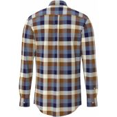Fynch Hatton Mens Big Size Flannel Check Long Sleeve Shirt