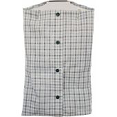 Olymp Mens Big Size Comfort Fit Egyptian Cotton Check Button Down Collar Short Sleeve Shirt With Breast Pocket