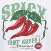Espionage Mens Big Size Spicy Chilli Print Crew Neck TShirt