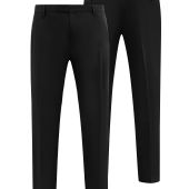 D555 Mens Big Size Plain Stretch Suit Trouser