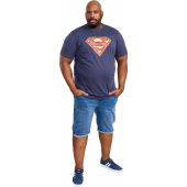 Mens Big Size SCAMPTON D555 Official Superman Printed T-Shirt