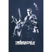 D555 Mens Big Size Terminator Print Cotton Crew Neck T Shirt