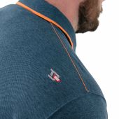 D555 Mens Big Size Pique Polo With Contrast Collar And Cuffs With Chest Pocket