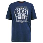 D555 Mens Big Size Grumpy Old Man Printed Crew Neck T-Shirt
