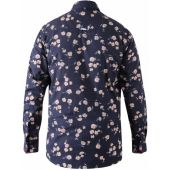 Duke Mens Big Size Rooksey Flower Print Cotton Casual Long Sleeve Shirt