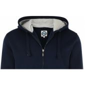 Kam Mens Big Size Plain Hoody With Zip Front And Front Pockets