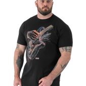 D555 Mens Big Size Multi Colour Guitar Print T Shirt