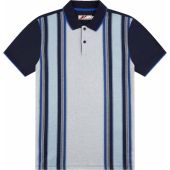 Mish Mash Mens Big Size Vertical Stripe Fashion Polo