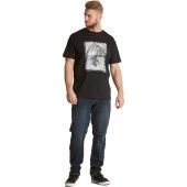 NORTH 56°4 Mens Big Size The Challenge Ski Print Cotton Crew Neck T Shirt
