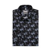 Olymp Mens Big Size Fashion Curve Print Shirt